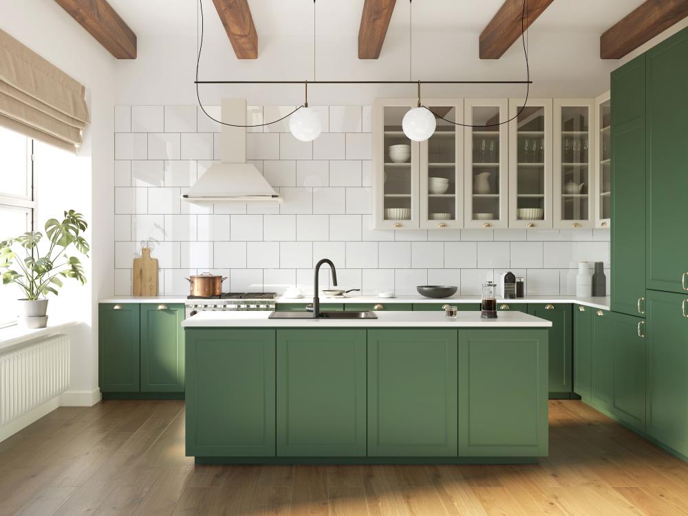 cuisine-meubles-verts