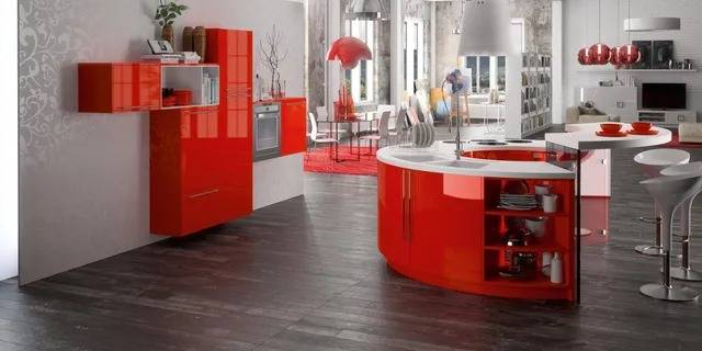 cuisine-laquee-rouge